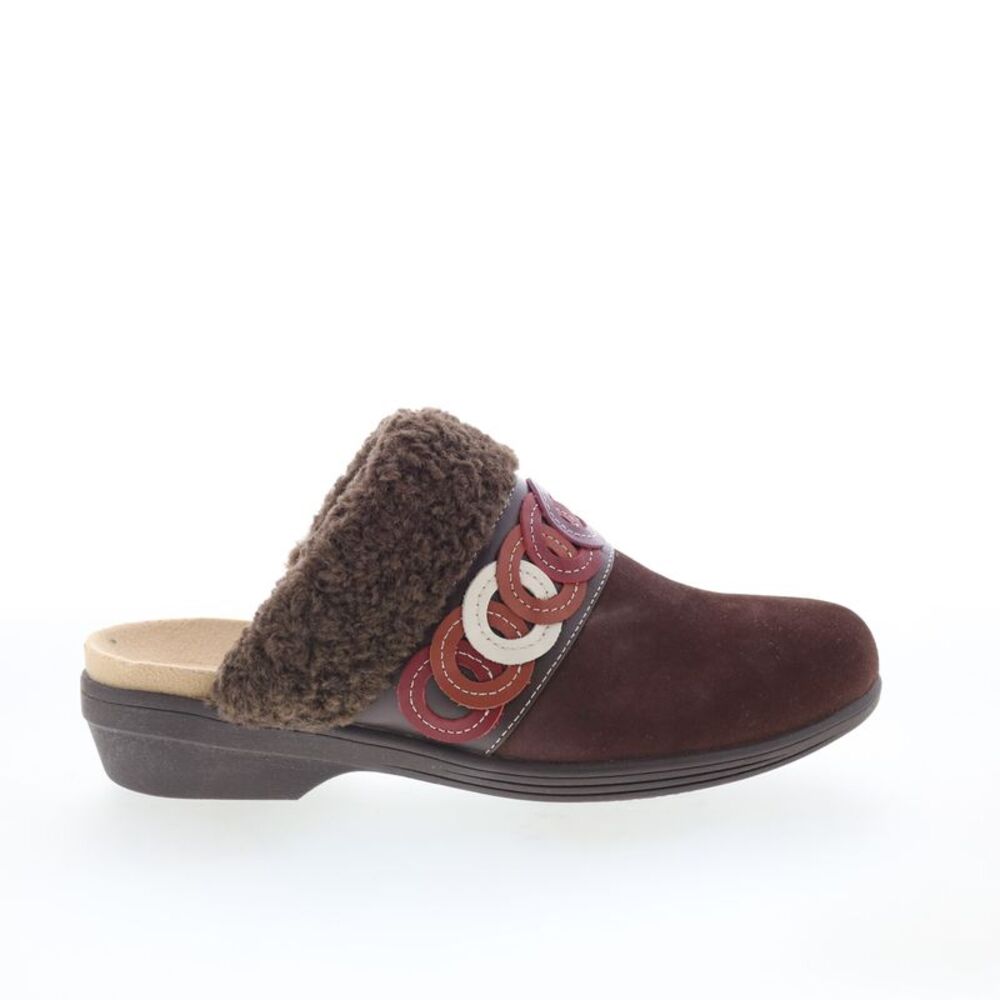 Spenco Womens Ojai Cozy Clog Brown Shoes (NWT)